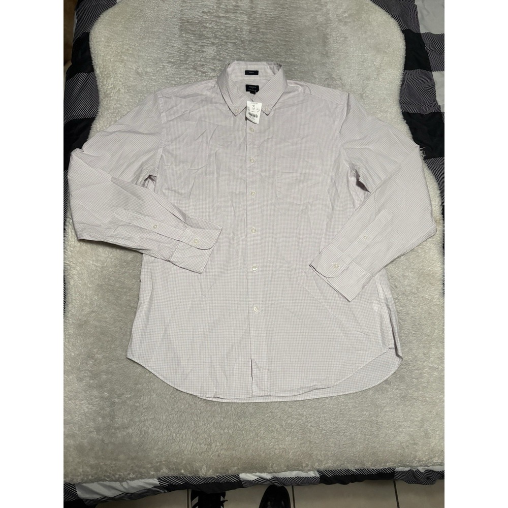 J.CREW Mens Long Sleeve Flex Washed Classic Shirt Size Large NWT - Picture 1 of 5